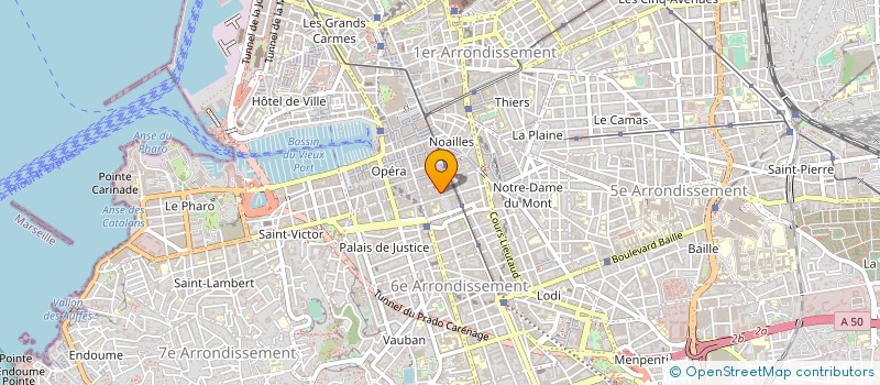 localisation de l'entreprise SOCIETE PHOCEENNE D AVOCATS  MARSEILLE