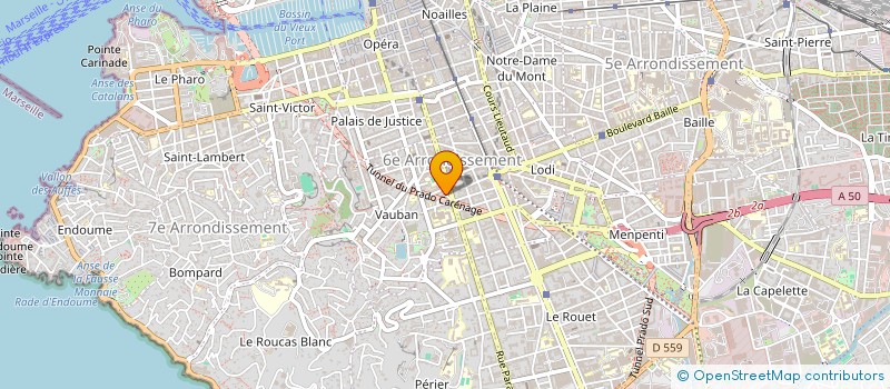 localisation de l'entreprise SOCIETE PHOCEENNE D'INGENIERIE à MARSEILLE