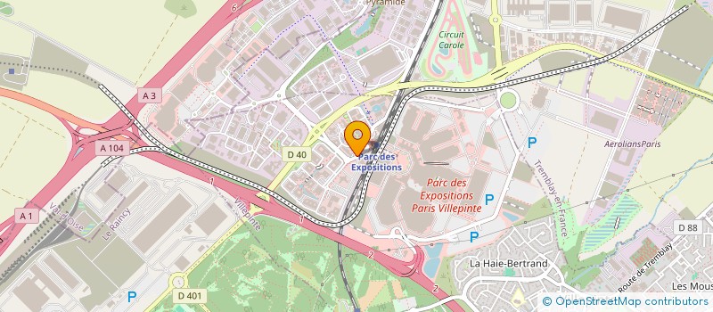 localisation de l'entreprise SOCIETE PICARDE DE SECURITE PRIVEE  VILLEPINTE