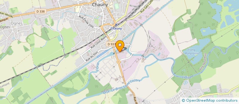 localisation de l'entreprise SOCIETE PICARDIE REGENERATION à CHAUNY