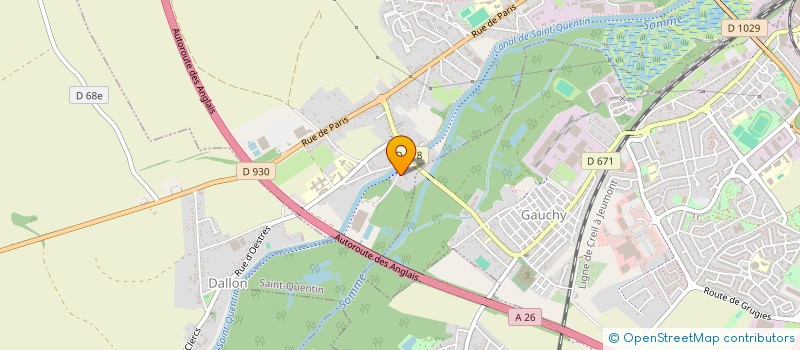 localisation de l'entreprise SOCIETE PICARDIE TRANSPORTS à SAINT-QUENTIN