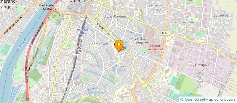 localisation de l'entreprise SOCIETE PIERRE CHERPE  VALENCE