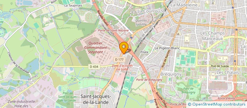 localisation de l'entreprise SOCIETE PIERRE LEGAULT  SAINT-JACQUES-DE-LA-LANDE