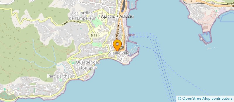 localisation de l'entreprise SOCIETE PIETRALBA DISTRIBUTION à AJACCIO