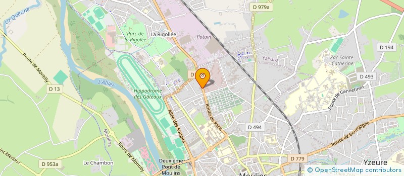 localisation de l'entreprise SOCIETE PIMM à MOULINS