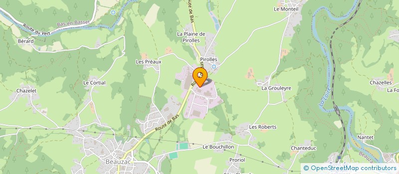 localisation de l'entreprise SOCIETE PIROLLES IMMOBILIER  BEAUZAC