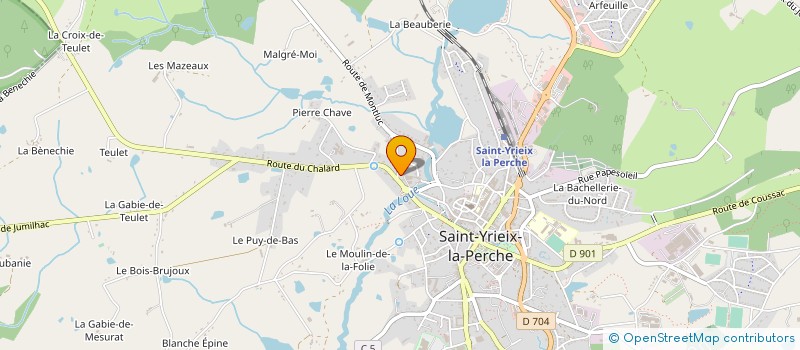 localisation de l'entreprise SOCIETE PIRONNEAU  SAINT-YRIEIX-LA-PERCHE