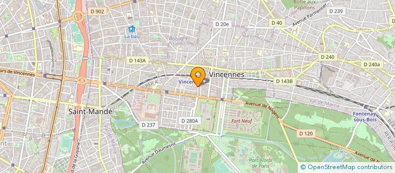 localisation de l'entreprise SOCIETE PLA à VINCENNES
