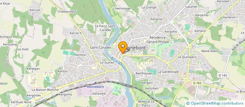 localisation de l'entreprise SOCIETE PLACE DE LA POTERIE  HENNEBONT