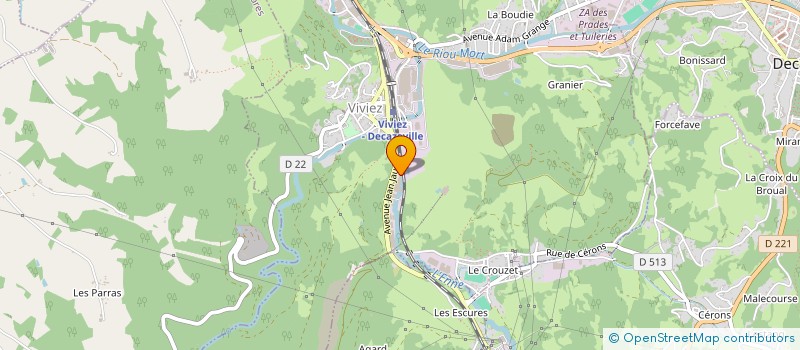 localisation de l'entreprise SOCIETE PLASTIQUES AVEYRON  VIVIEZ