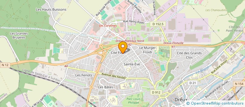 localisation de l'entreprise SOCIETE PLATERIE ET ISOLATION à DREUX