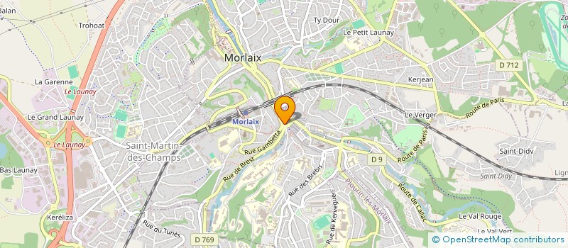 localisation de l'entreprise SOCIETE PLATERO  MORLAIX