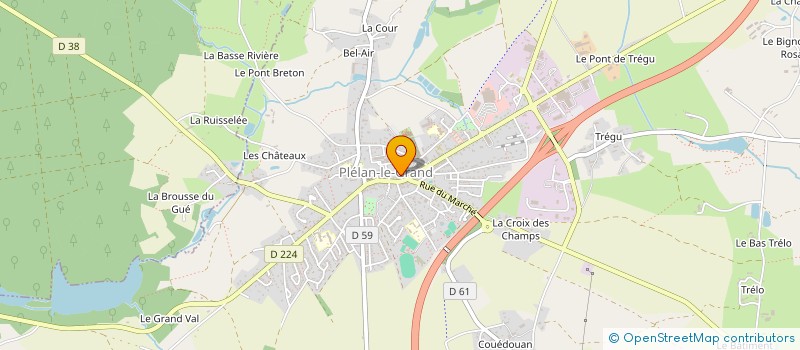 localisation de l'entreprise SOCIETE PLELANAISE DE RESTAURATION  PLELAN-LE-GRAND