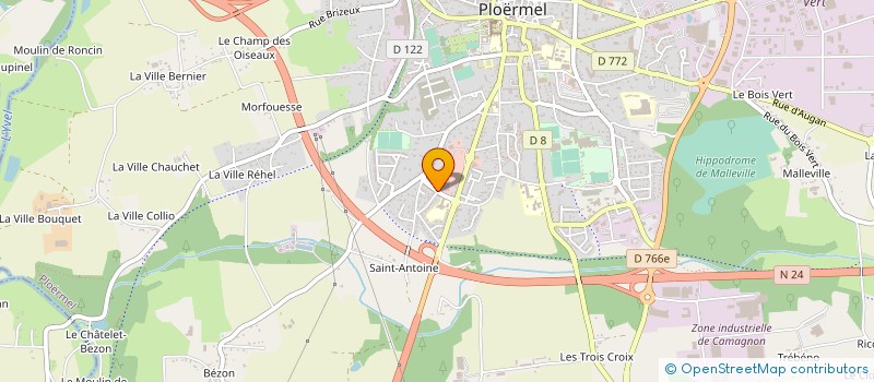 localisation de l'entreprise SOCIETE PLOERMELAISE DE DISTRIBUTION à PLOERMEL