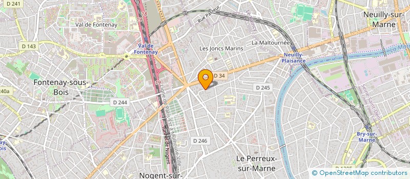 localisation de l'entreprise SOCIETE PLOMBERIE CHAUFFAGE ET ENERGIE  LE PERREUX-SUR-MARNE