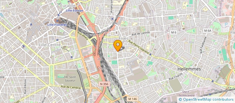 localisation de l'entreprise SOCIETE PLOMBERIE SANITAIRE CHAUFFAGE à LILLE