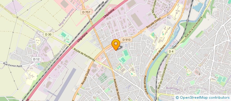 localisation de l'entreprise SOCIETE POITEVINE DE MECANOGRAPHIE à POITIERS