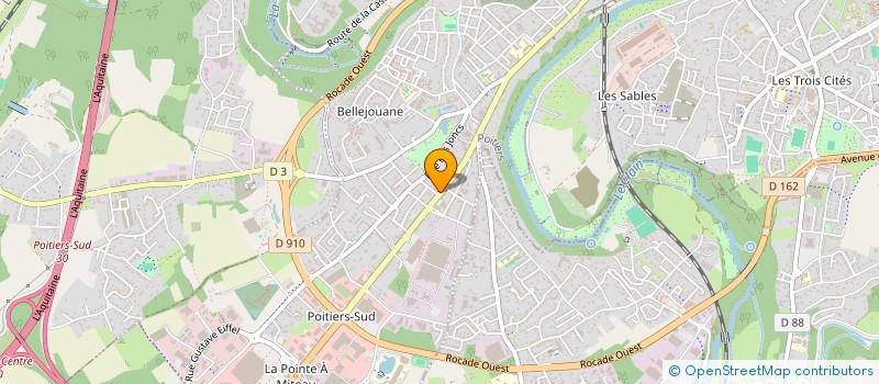 localisation de l'entreprise SOCIETE POITEVINE DE NETTOYAGE à POITIERS