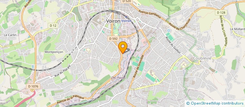 localisation de l'entreprise SOCIETE POLITANO-ELECTRICITE : S.P.E.  VOIRON