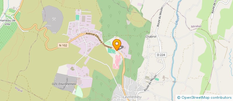 localisation de l'entreprise SOCIETE POLYREAL  LAVILLEDIEU