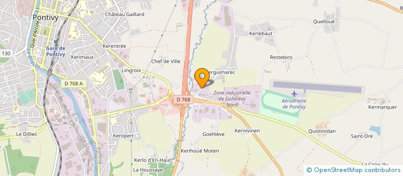 localisation de l'entreprise SOCIETE PONTIVYENNE D'ELECTRICITE  NOYAL-PONTIVY