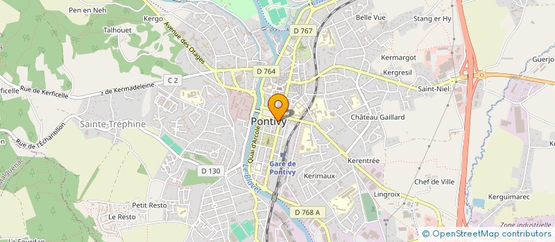 localisation de l'entreprise SOCIETE PONTIVYENNE HOTELLERIES à PONTIVY