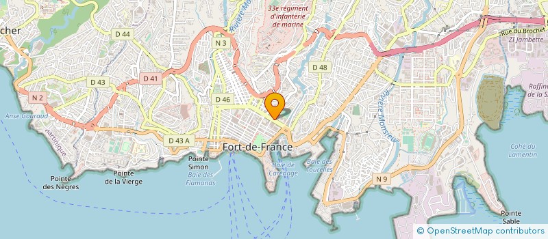 localisation de l'entreprise SOCIETE POP SPORT SARL à FORT-DE-FRANCE