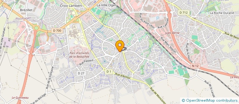localisation de l'entreprise SOCIETE PORTARRIEU à TREGUEUX