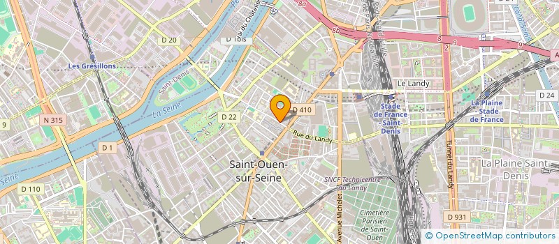 localisation de l'entreprise SOCIETE POSE METALLERIE 86 à SAINT-OUEN-SUR-SEINE