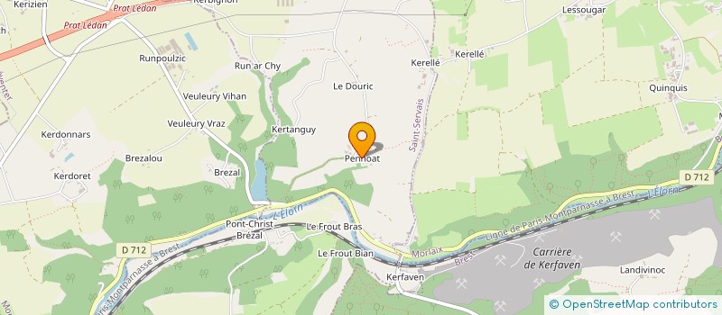 localisation de l'entreprise SOCIETE POT - CROGUENNEC  PLOUNEVENTER