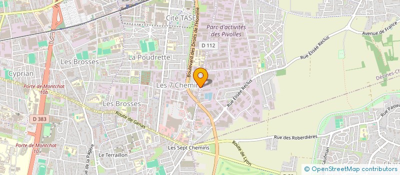 localisation de l'entreprise SOCIETE POTHIER ELAGAGE  VAULX-EN-VELIN