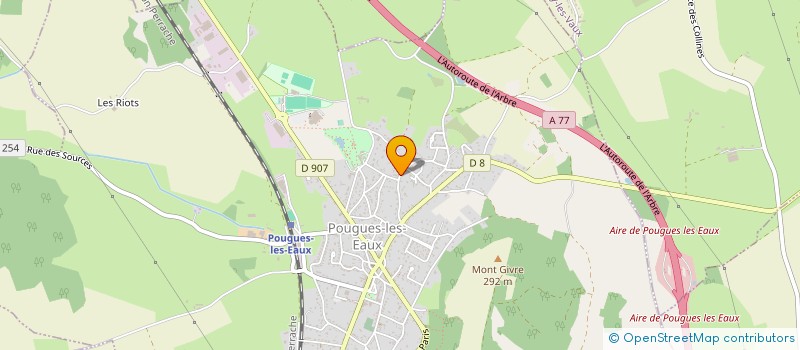 localisation de l'entreprise SOCIETE POUGUOISE DE TRANSPORTS à POUGUES-LES-EAUX