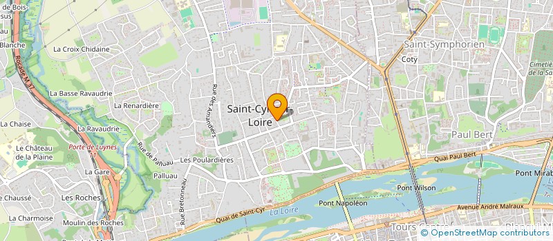localisation de l'entreprise SOCIETE POUPARD  SAINT-CYR-SUR-LOIRE