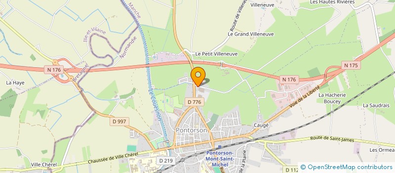 localisation de l'entreprise SOCIETE POUR L'AMELIORATION ET LE DEVELOPPEMENT DU TOURISME POPULAIRE  PONTORSON