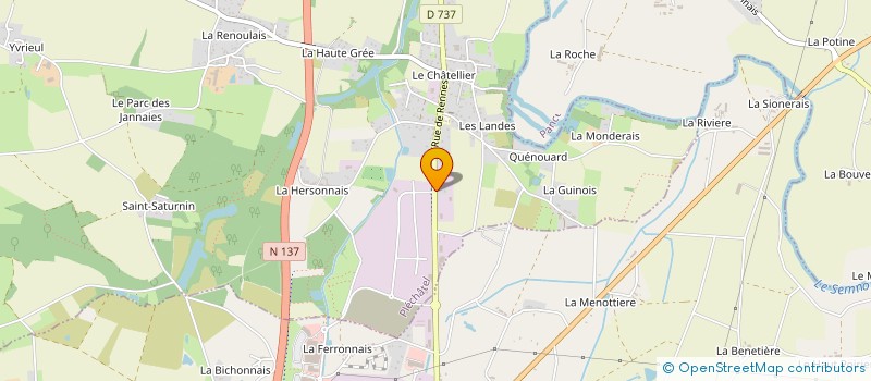 localisation de l'entreprise SOCIETE POUR LA CONSTRUCTION D'OUVRAGES EN BETON EXTRUDE  BAIN-DE-BRETAGNE
