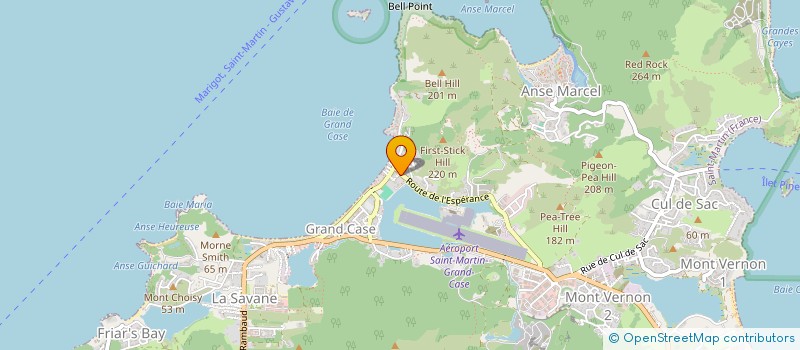 localisation de l'entreprise SOCIETE POUR LA CONSTRUCTION ET LE DEVELOPPEMENT DE  STRUCTURES EN BAMBOU SXM  SAINT MARTIN