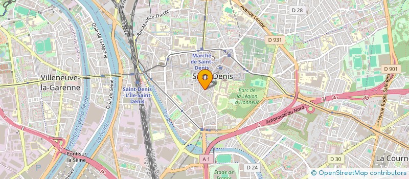 localisation de l'entreprise SOCIETE POUR LA DEFENSE DES LAIQUES NON CROYANTS NON CROYANTES ET ATHEES à SAINT-DENIS