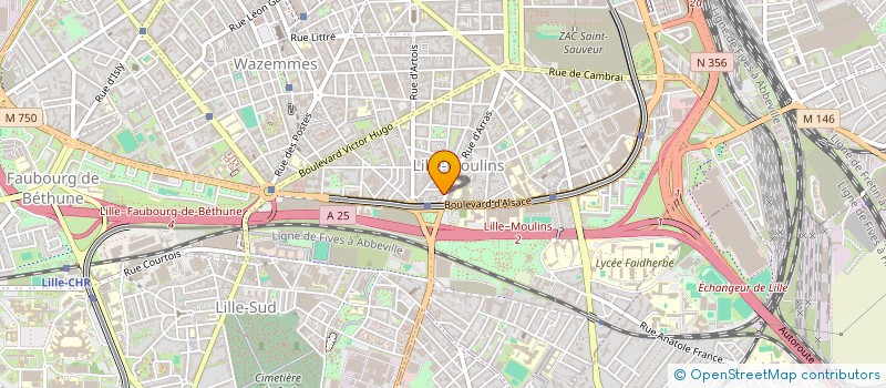 localisation de l'entreprise SOCIETE POUR LA FORMATION THERAPEUTIQUE DU GENERALISTE A LILLE à LILLE