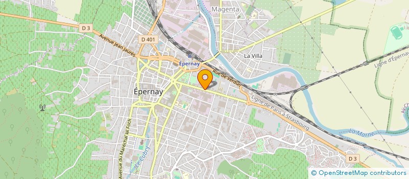 localisation de l'entreprise SOCIETE POUR LE DEVELOPPEMENT DES COIFFES AUTHENTIFIANTES à EPERNAY