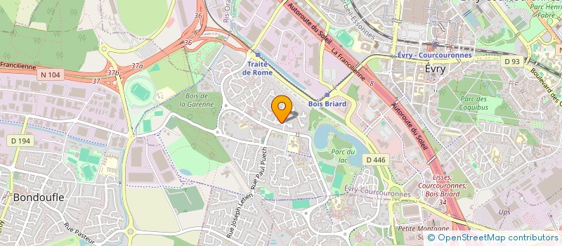 localisation de l'entreprise SOCIETE POUR LE TRAITEMENT DE L'EAU à EVRY-COURCOURONNES