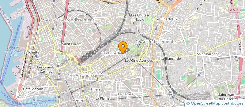 localisation de l'entreprise SOCIETE POUR LES SERVICES INDUSTRIELS ET TERTIAIRES à MARSEILLE