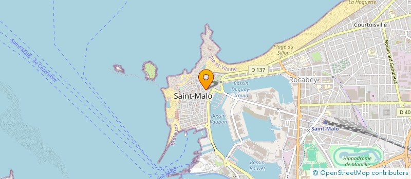 localisation de l'entreprise SOCIETE PRASLIN  SAINT-MALO