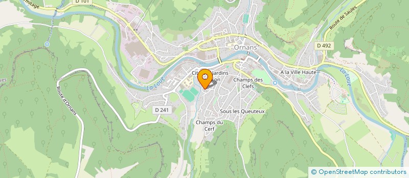 localisation de l'entreprise SOCIETE PREMIER ET SECOND OEUVRE à ORNANS