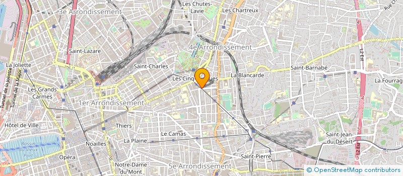 localisation de l'entreprise SOCIETE PRESSING CORDONNERIE FOCH à MARSEILLE 4EME