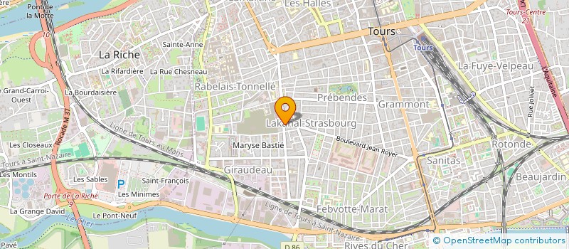 localisation de l'entreprise SOCIETE PRESTATIONS DE SERVICES  TOURS