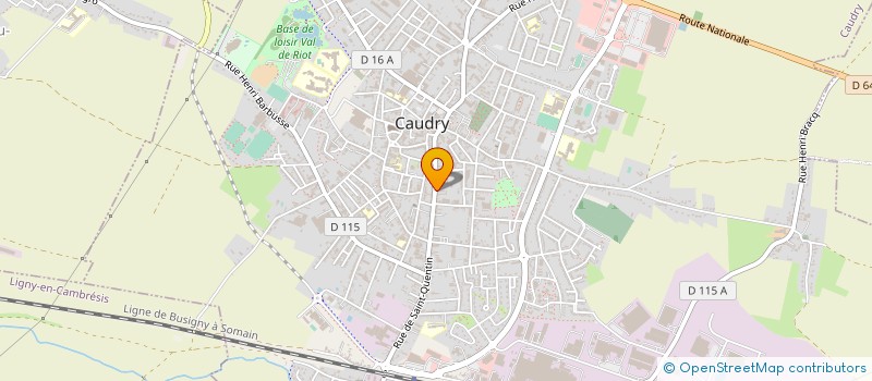 localisation de l'entreprise SOCIETE PRO RACK à CAUDRY