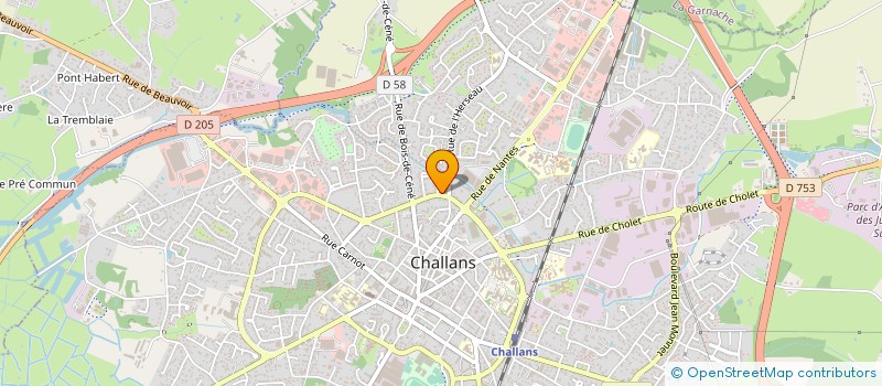 localisation de l'entreprise SOCIETE PRODAVI à CHALLANS