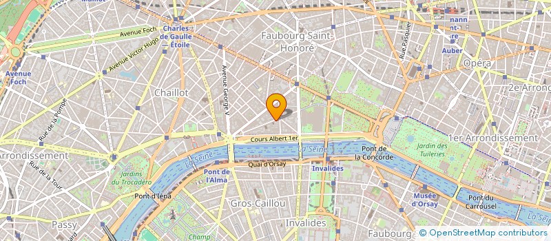 localisation de l'entreprise SOCIETE PRODUCTEURS CINEMA ET TELEVISION à PARIS