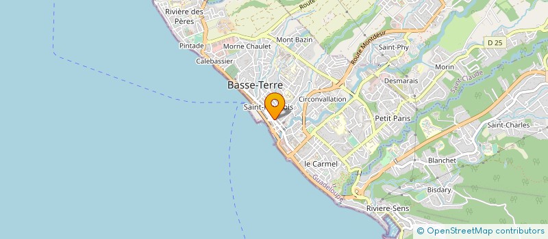 localisation de l'entreprise SOCIETE PRODUCTION SOUS VIDE à BASSE-TERRE