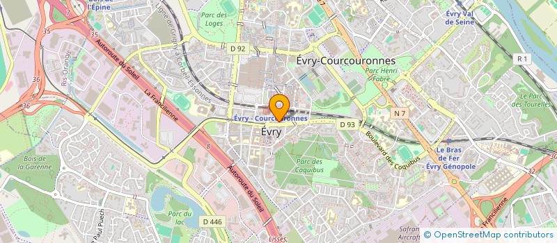 localisation de l'entreprise SOCIETE PROLYS SERVICE  EVRY-COURCOURONNES
